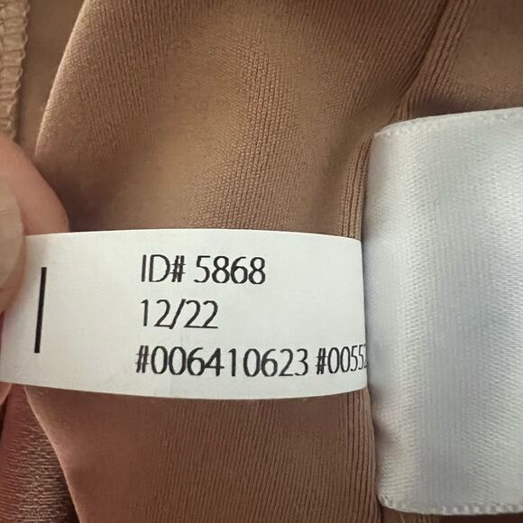 EXPRESS Bodysuit V Neck Sleeveless Tan/ Light Brown. Size Large - Picture 9 of 10